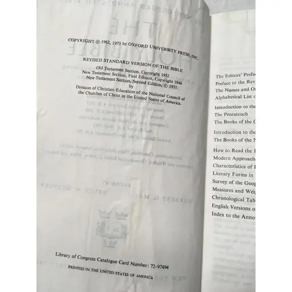 the new Oxford Annotated Bible Revised Standard version some pages stick - Picture 6 of 16